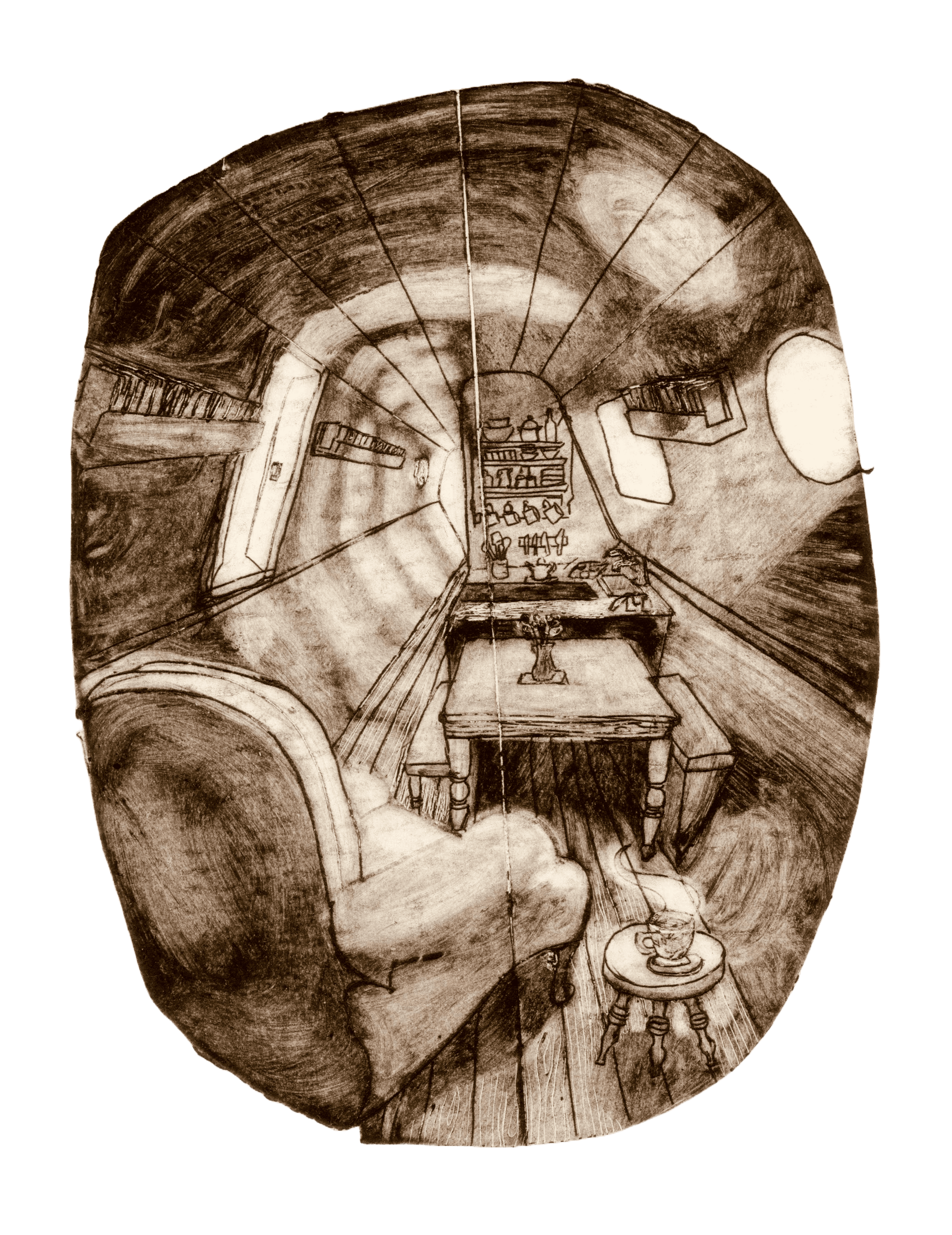 Illustration 4/4 based on Pip Williams’ historical novel ‘The Bookbinder of Jericho’